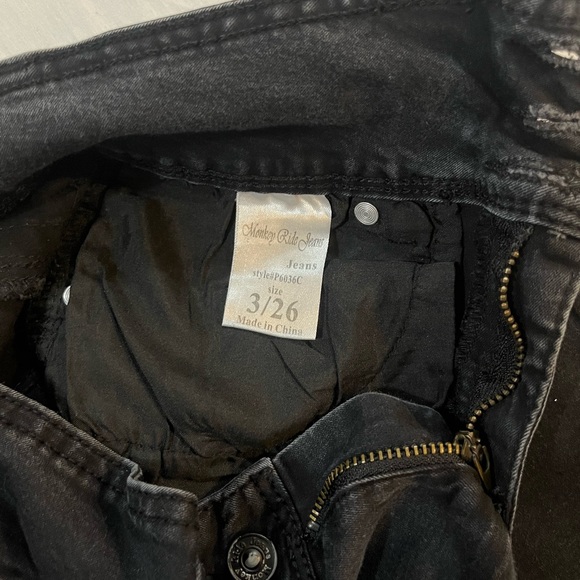 Monkey Ride Black Skinny Jeans - Picture 4 of 5